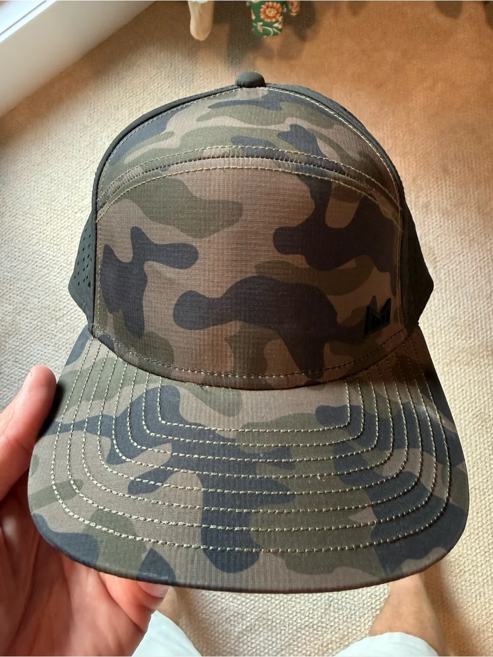 Melin Brand Camo Trucker Hat - Olive & Black - Classic